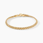 Bracelet Jerry Maille Corde 2 Rangs Or Jaune - Bracelets mailles Femme | Marc Orian
