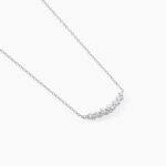 Collier Aliah Argent Blanc Oxyde De Zirconium - Colliers avec pierres Femme | Marc Orian