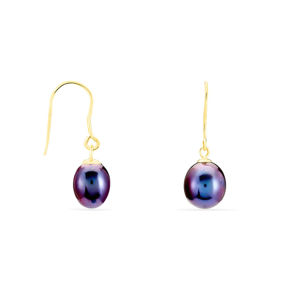 Boucles D'oreilles Pendantes Severiane Or Jaune Perle De Culture - Boucles d'oreilles mariage Femme | Marc Orian