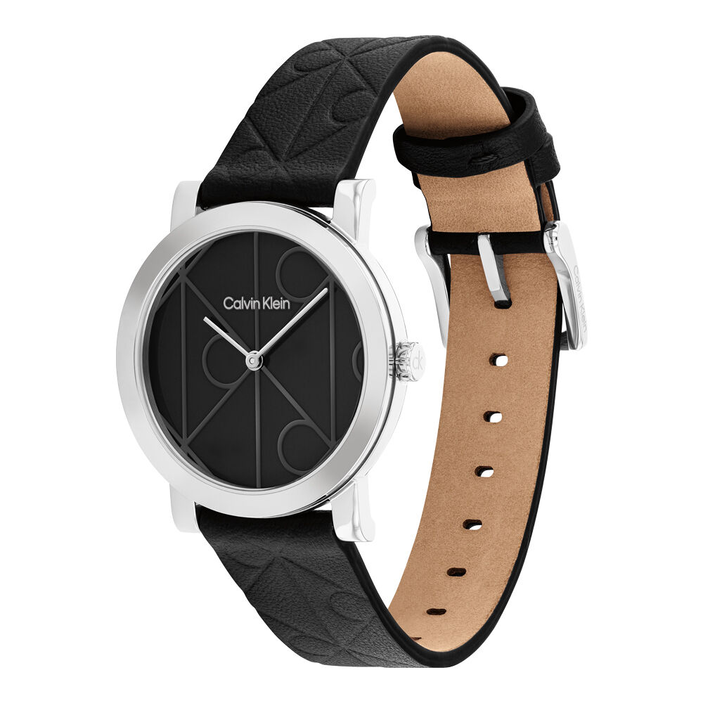 Montre Calvin Klein Monogram Noir - Nouveautés Femme | Marc Orian