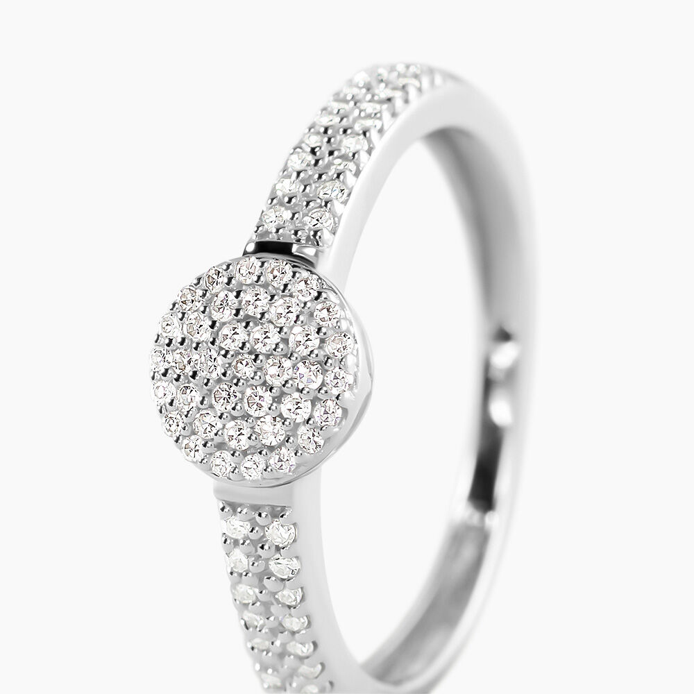 Bague Lisyae Or Blanc Diamants - Parures de mariage Femme | Marc Orian