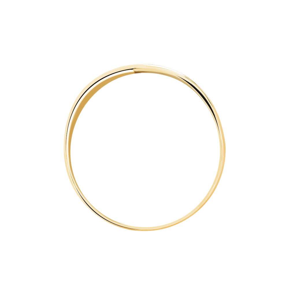 Bague Croisee Or Jaune Diamant - Parures de mariage Femme | Marc Orian
