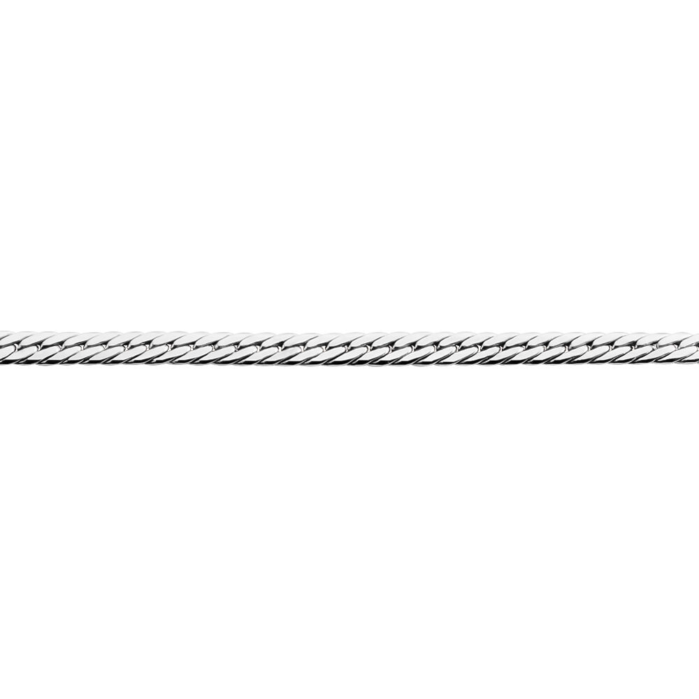 Bracelet Izel Maille Anglaise Or Blanc - Bracelets mailles Femme | Marc Orian