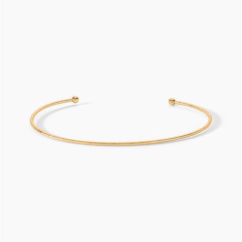 Bracelet Jonc Lou Plaqu&eacute; Or Jaune - Bracelets joncs Femme | Marc Orian