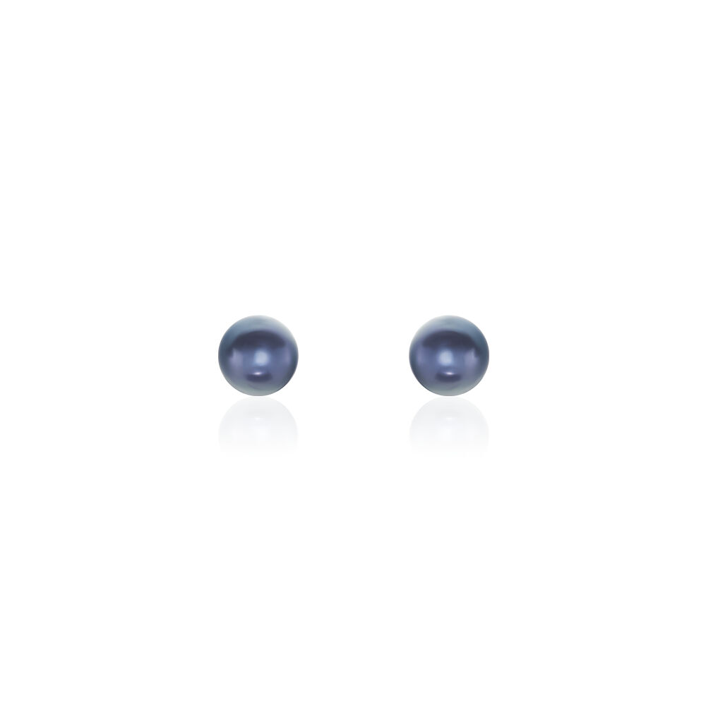 Boucles D'oreilles Puces Micaelle Teintees Or Jaune Perle De Culture - Boucles d'oreilles mariage Femme | Marc Orian