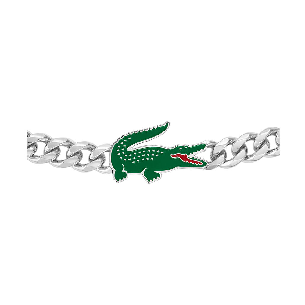 Bracelet Lacoste Arthor Acier Blanc - Bracelets cha&icirc;nes Homme | Marc Orian