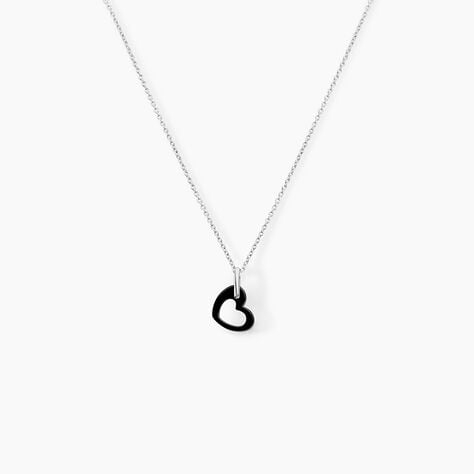 Collier Sumeyra Argent Blanc Céramique Et Oxyde De Zirconium - Colliers avec pierres Femme | Marc Orian