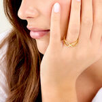 Bague Claudette Acier Jaune - Bijoux fantaisie Femme | Marc Orian