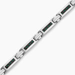 Bracelet Phebus Him Acier Argent&eacute; - Bracelets cha&icirc;nes Homme | Marc Orian