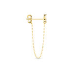 Boucle D'oreille Unitaire Edweena Or Jaune Oxyde De Zirconium - Piercings d'oreilles Femme | Marc Orian