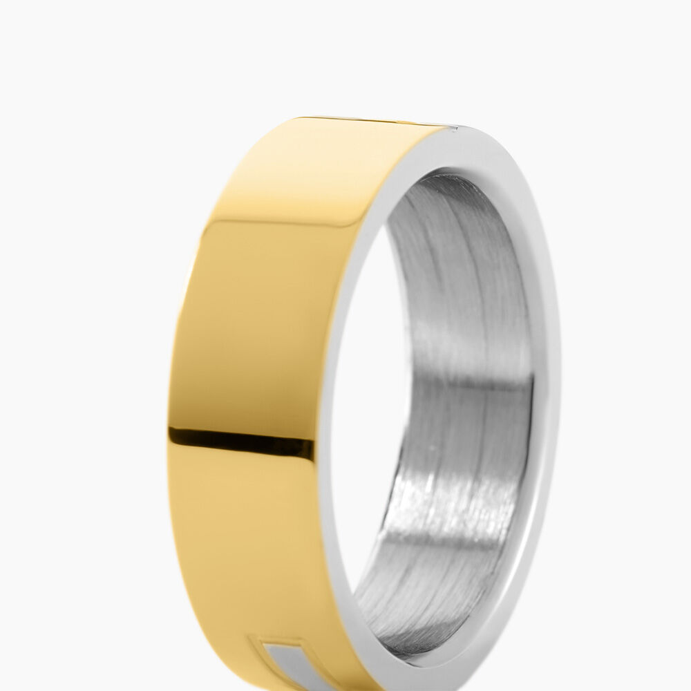 Bague Phebus Him Acier Bicolore - Bijoux fantaisie Homme | Marc Orian