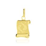Pendentif Lamie Zodiaque Parchemin Or Jaune - Bijoux personnalis&eacute;s Famille | Marc Orian