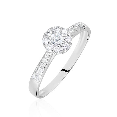 Bague Neptune Or Blanc Diamant - Solitaires Femme | Marc Orian