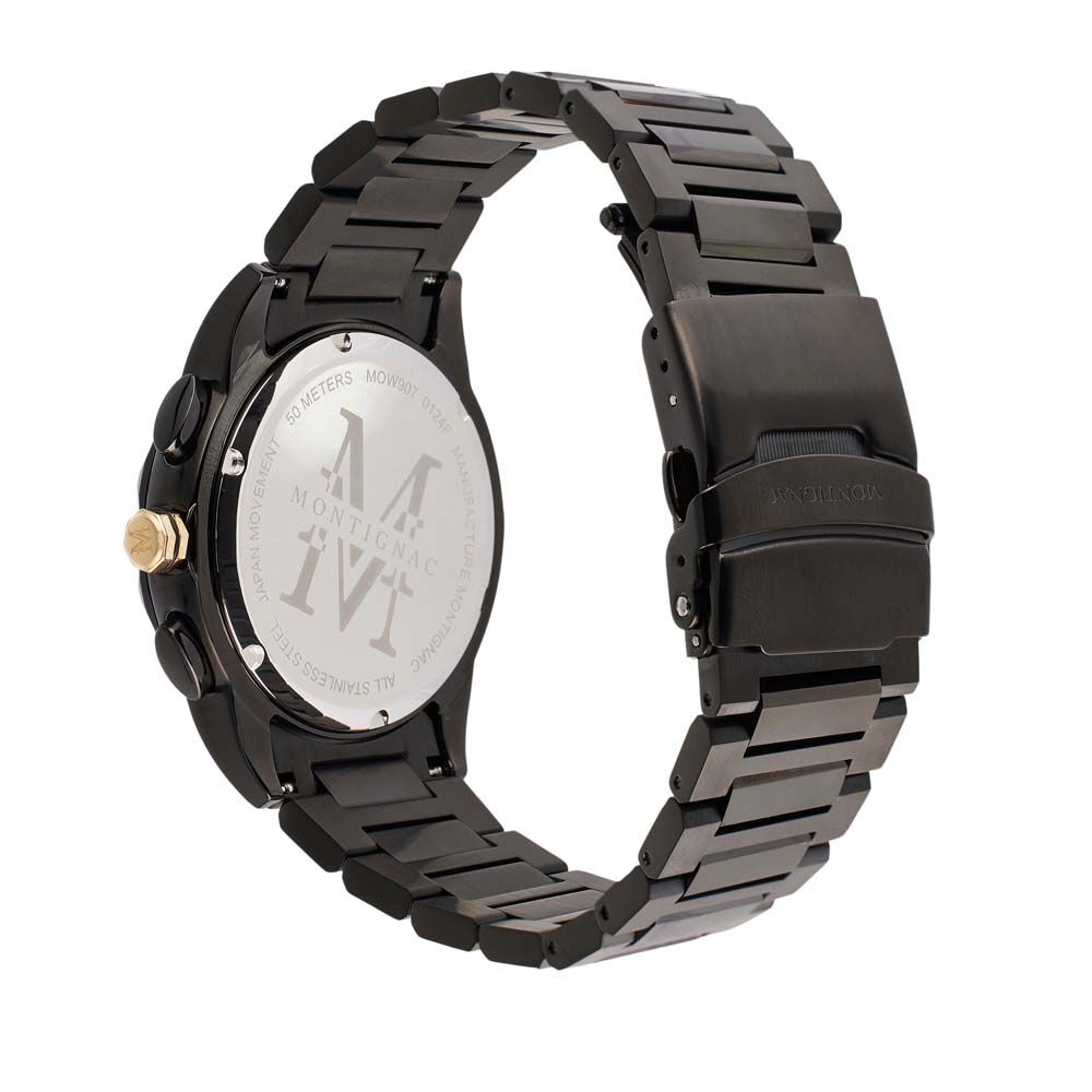 Montre Montignac Round Multifonction Noir - Montres &eacute;tanches Homme | Marc Orian