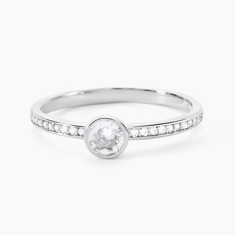 Bague Solitaire Mathylda Argent Blanc Oxyde De Zirconium - Solitaires Femme | Marc Orian