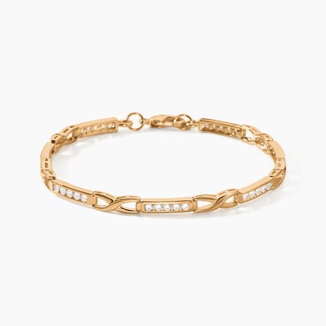 Bracelet Jonc Epiphanieae Plaqu&eacute; Or Jaune Oxyde De Zirconium - Bracelets cha&icirc;nes Femme | Marc Orian