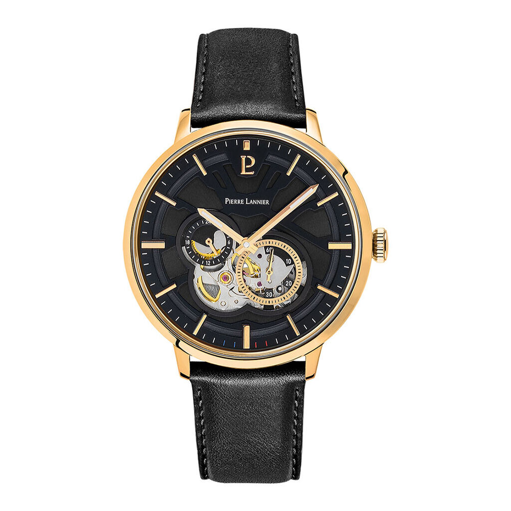 Montre Pierre Lannier Trio Noir - Montres automatiques Homme | Marc Orian