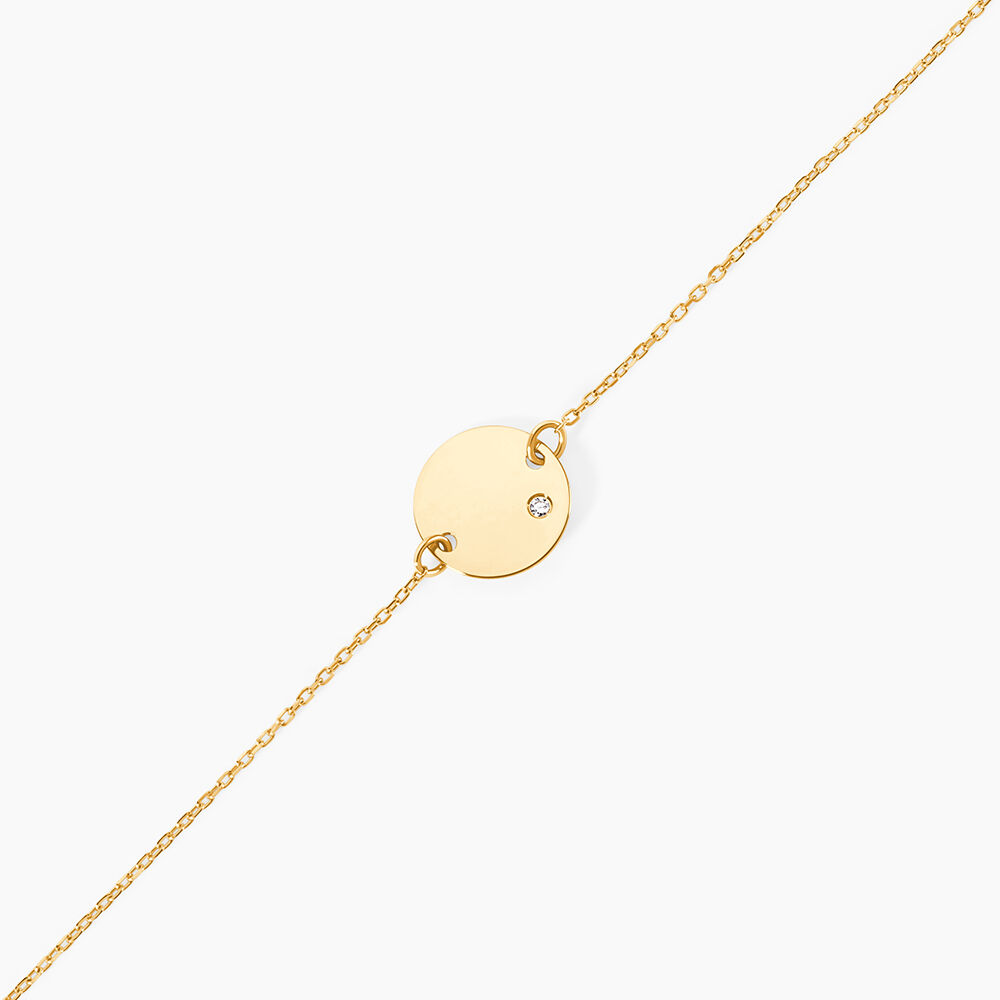 Bracelet Eleone Or Jaune Diamant - Bracelets Medailles Femme | Marc Orian