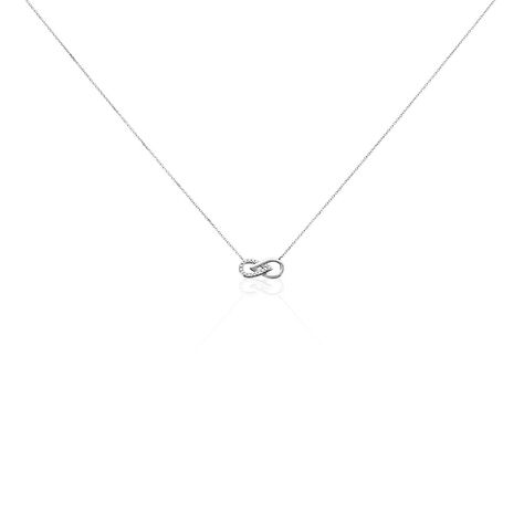 Collier Michayla Blanc Diamant Blanc - Colliers avec pierres Femme | Marc Orian