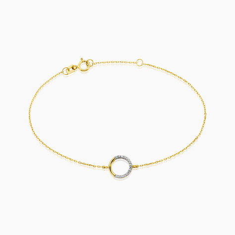 Bracelet Cajsa Or Jaune Oxyde De Zirconium - Bracelets cha&icirc;nes Femme | Marc Orian