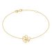 Bracelet Floraison Dorée Or Jaune Oxyde De Zirconium - Bracelets chaînes Femme | Marc Orian