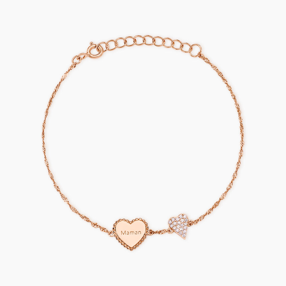 Bracelet Gloria Argent Rose Oxyde De Zirconium - Bracelets fantaisie Femme | Marc Orian