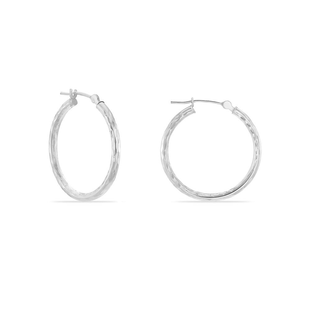 Créoles Cayla Or Blanc - Créoles Femme | Marc Orian