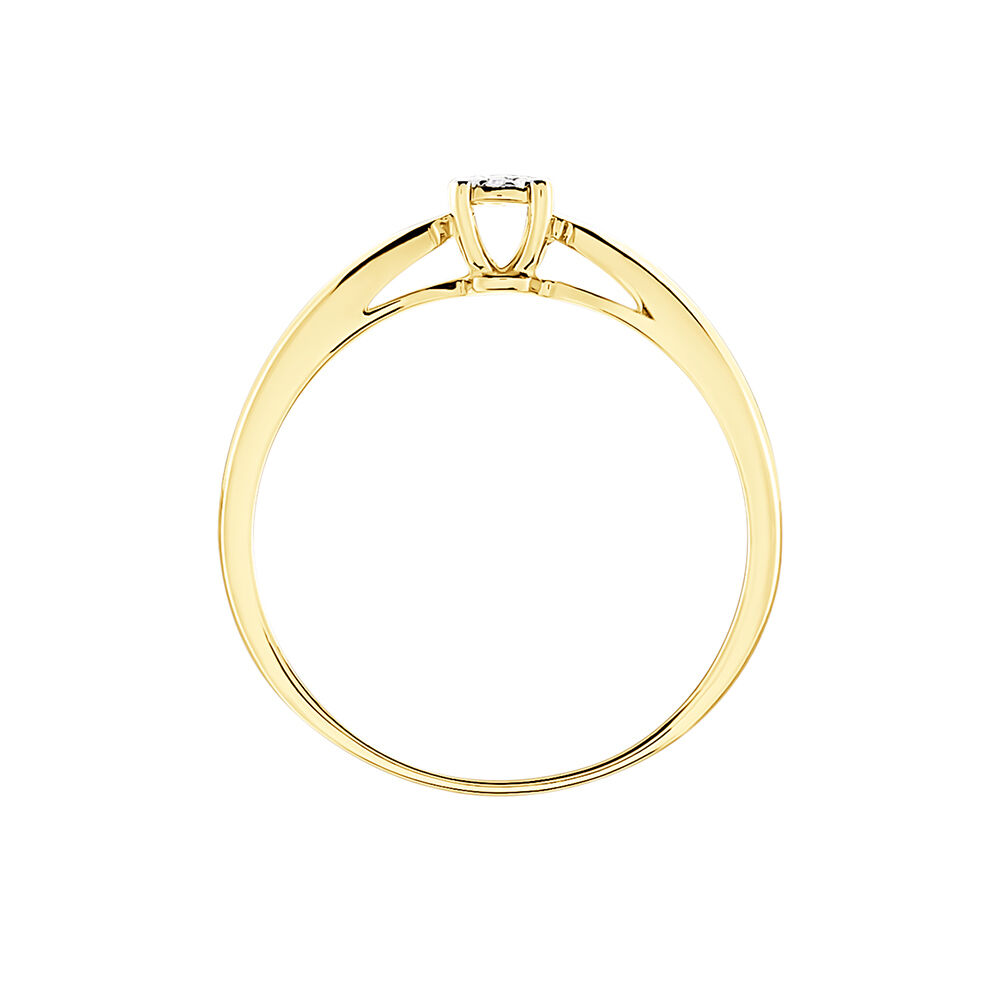 Bague Louisanna Or Jaune Diamant - Parures de mariage Femme | Marc Orian