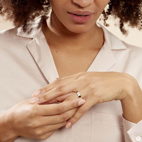 Bague Bryanna Or Bicolore Diamant - Bagues fiançailles Femme | Marc Orian