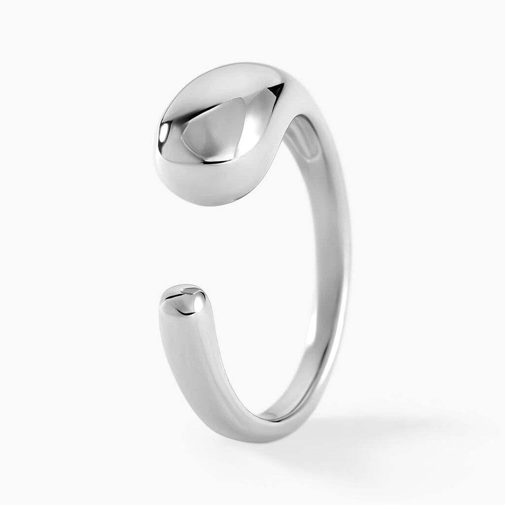 Bague Curve Argent Blanc - Bijoux fantaisie Femme | Marc Orian