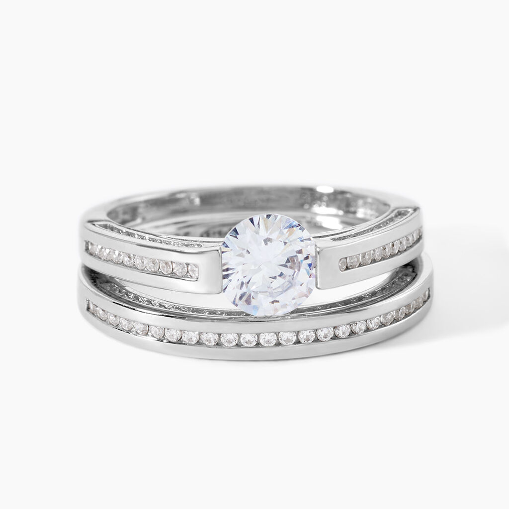 Bague Malou Argent Blanc Oxyde De Zirconium - Bijoux fantaisie Femme | Marc Orian