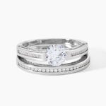 Bague Malou Argent Blanc Oxyde De Zirconium - Bijoux fantaisie Femme | Marc Orian