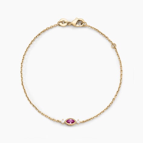 Bracelet Azel Plaqué Or Jaune Oxyde De Zirconium - Bracelets chaînes Femme | Marc Orian