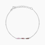 Bracelet Dion Argent Blanc Oxyde De Zirconium - Bracelets fantaisie Femme | Marc Orian