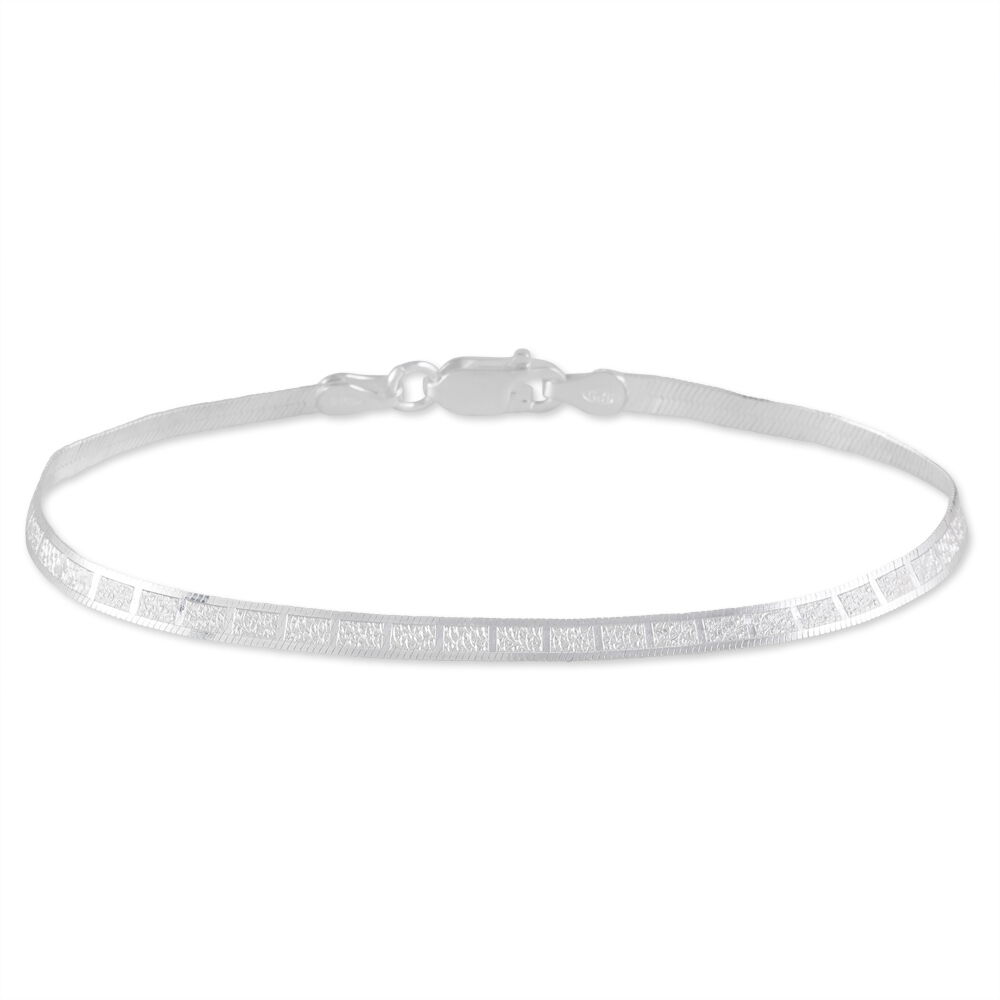 Bracelet Nuriaae Argent Blanc - Bracelets mailles Femme | Marc Orian