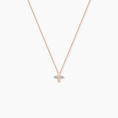 Collier Ginila Or Rose Diamant - Colliers avec pierres Femme | Marc Orian