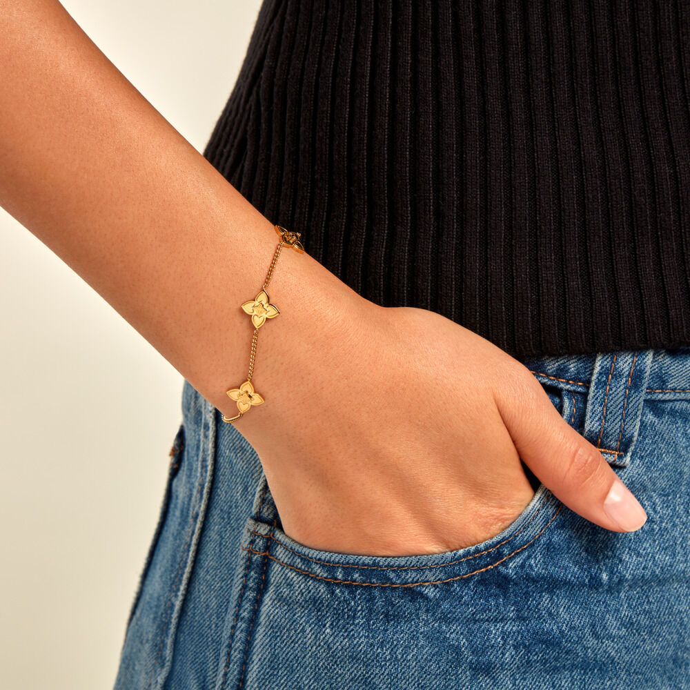 Bracelet Mirena Acier Jaune - Bracelets cha&icirc;nes Femme | Marc Orian