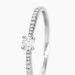 Bague Solitaire Hemera Or Blanc Diamant - Parures de mariage Femme | Marc Orian