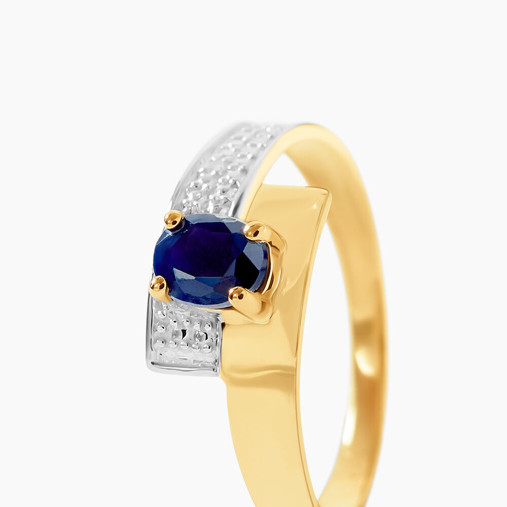 Bague Taila Or Jaune Saphir - Solitaires Femme | Marc Orian