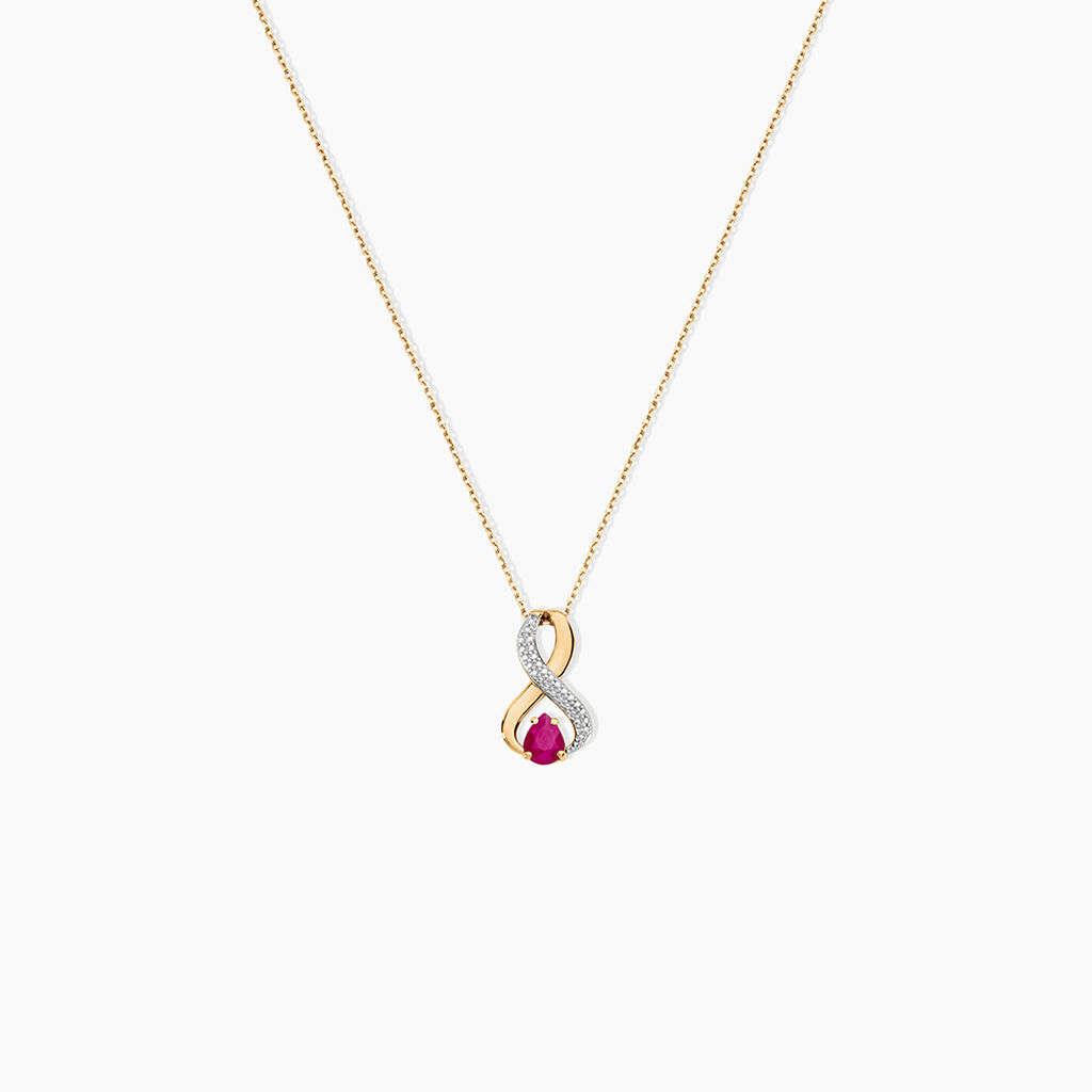 Collier Iolo Or Jaune Rubis - Colliers avec pierres Femme | Marc Orian