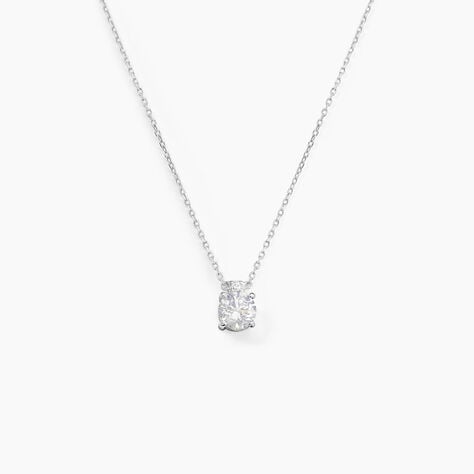 Collier Zilda Or Blanc Oxyde De Zirconium - Colliers avec pierres Femme | Marc Orian