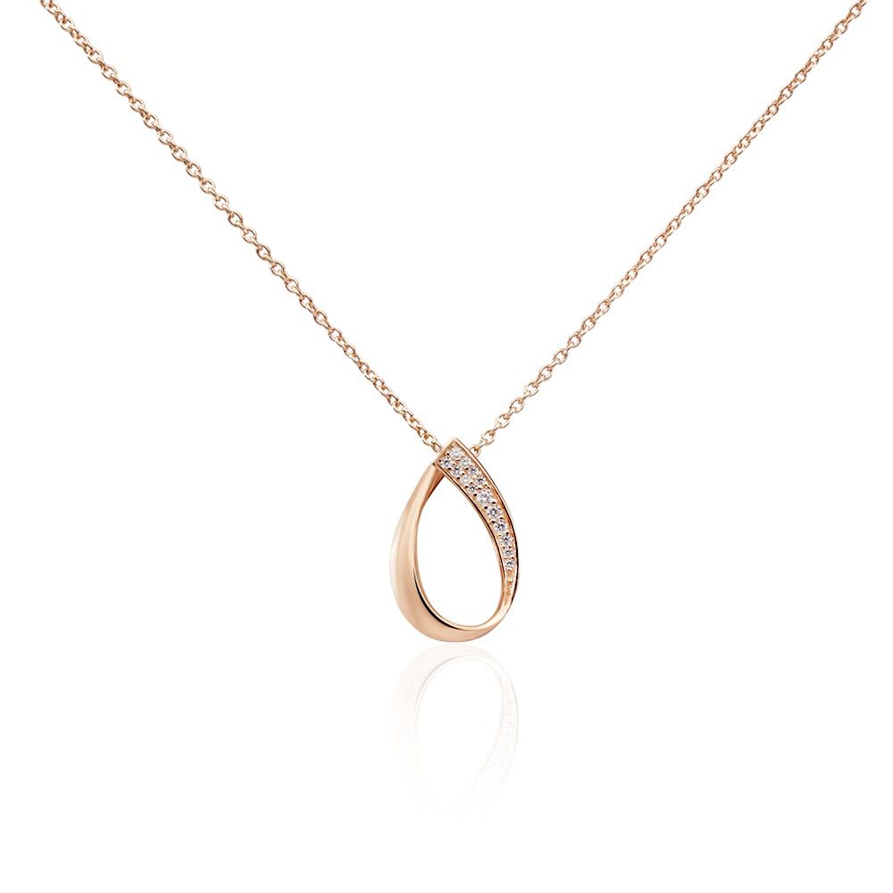 Collier Argent Rose Maritie Oxyde De Zirconium - Colliers avec pierres Femme | Marc Orian