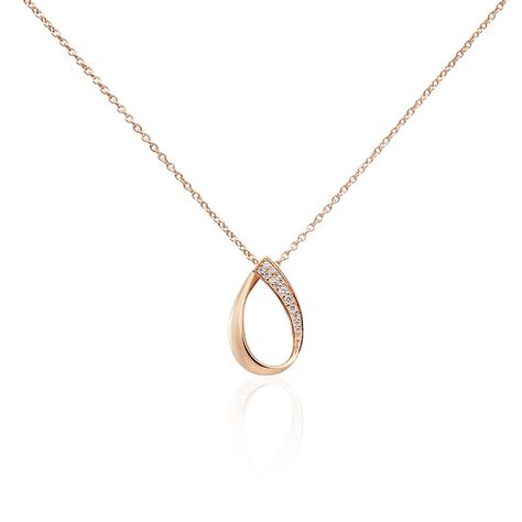 Collier Argent Rose Maritie Oxyde De Zirconium - Colliers avec pierres Femme | Marc Orian
