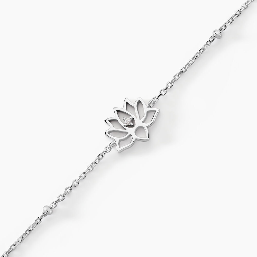 Bracelet Mirabel Argent Blanc Oxyde De Zirconium - Bracelets chaînes Femme | Marc Orian