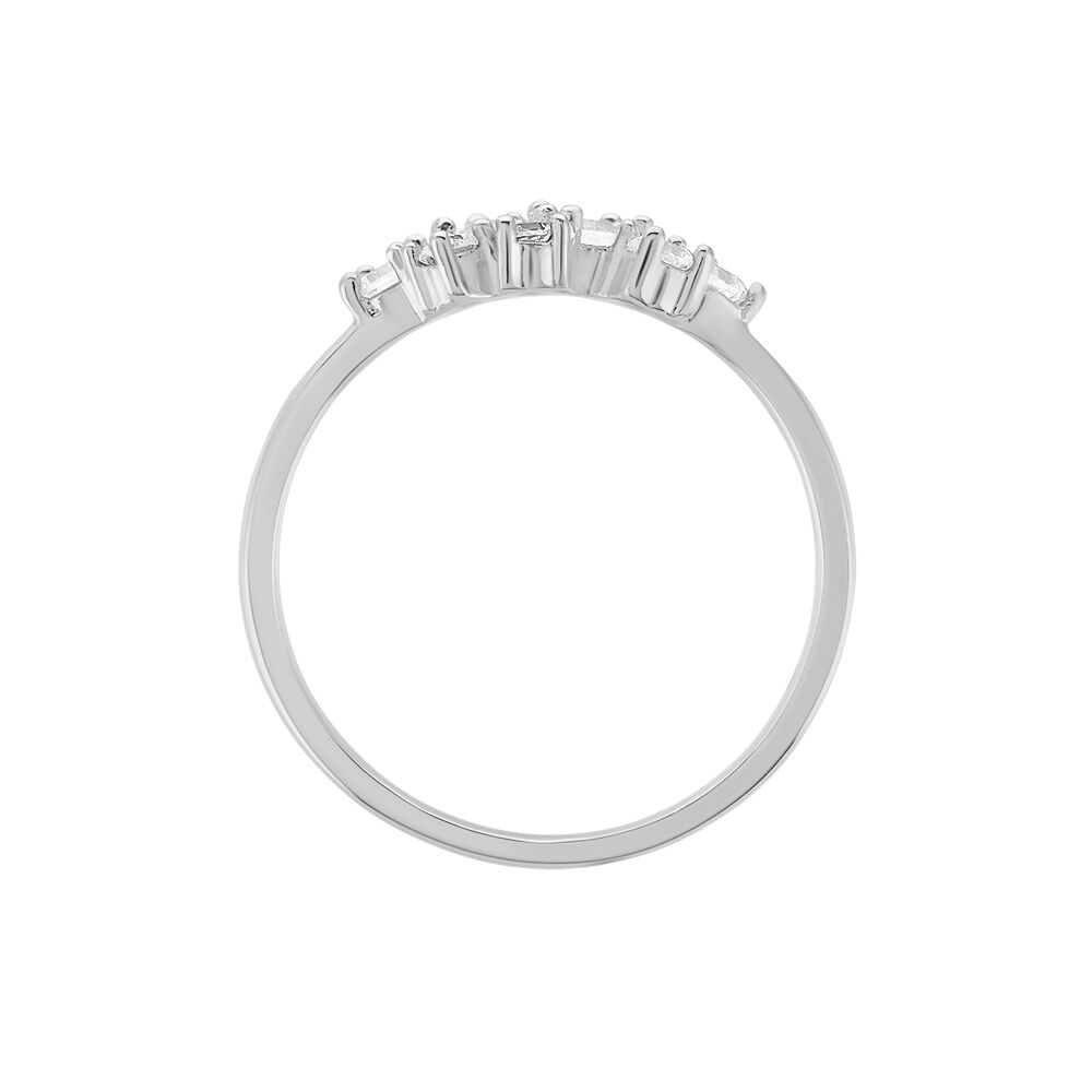 Bague Eden Argent Blanc Oxyde De Zirconium - Bagues avec pierre Femme | Marc Orian