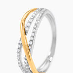 Bague Suelly Or Jaune Argent Blanc Oxyde De Zirconium - Bagues avec pierre Femme | Marc Orian