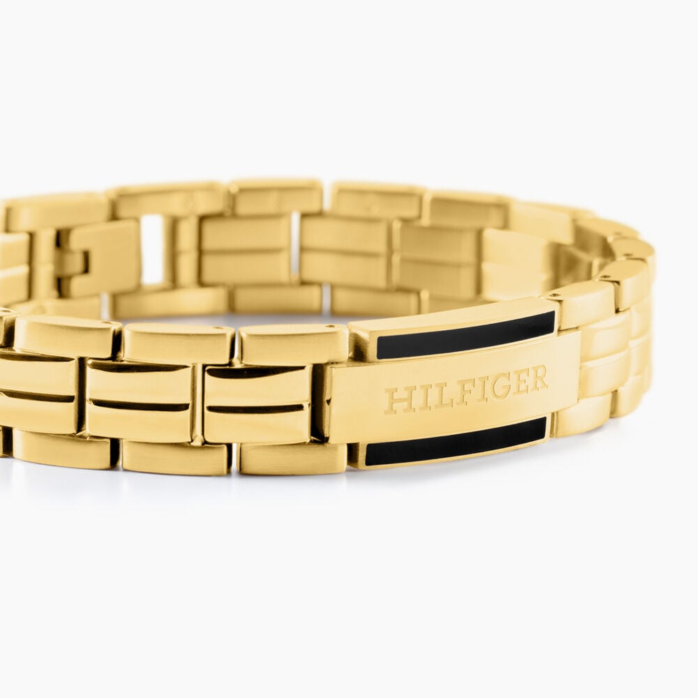 Bracelet Tommy Hilfiger Parker Acier Jaune - Bracelets cha&icirc;nes Homme | Marc Orian