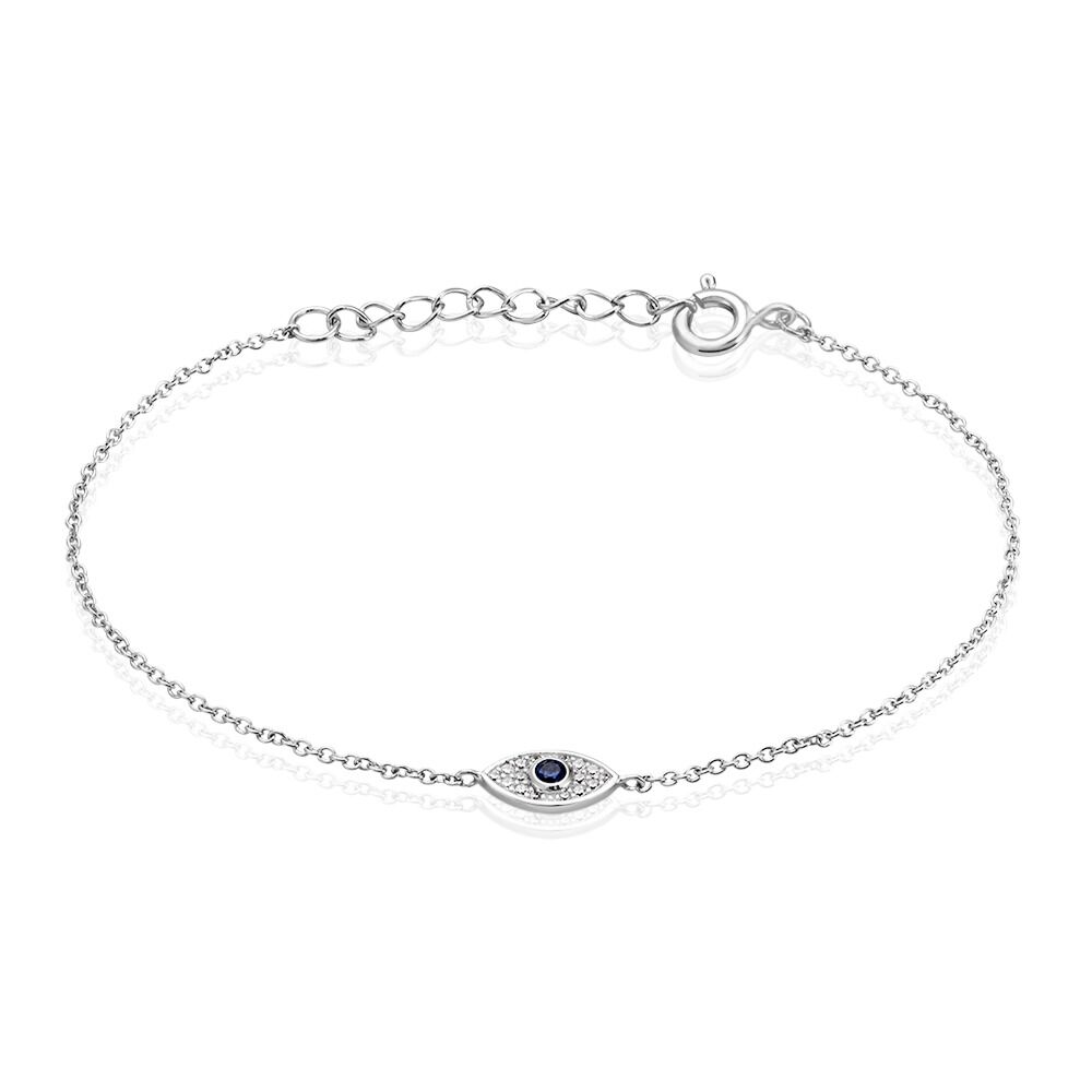 Bracelet Josue Argent Blanc Oxyde De Zirconium - Bracelets chaînes Femme | Marc Orian