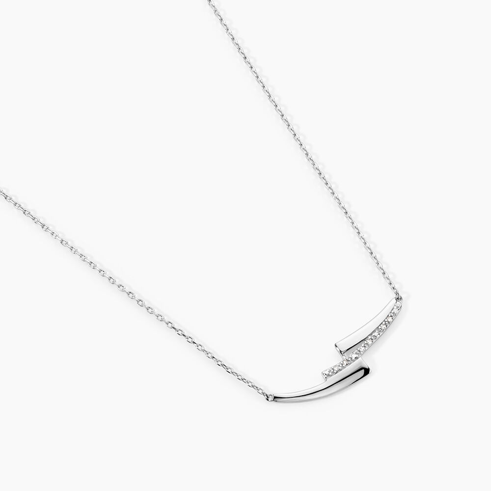 Collier Ainhoa Or Blanc Diamant - Colliers avec pierres Femme | Marc Orian