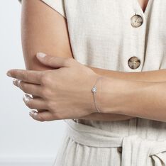 Bracelet Mori Argent Oxyde De Zirconium - Bracelets chaînes Femme | Marc Orian
